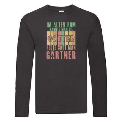 Im Alten Rom: Gärtner | Gartenbau Long Sleeve Schwarz