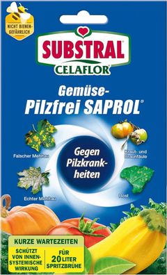 Celaflor Gemüse Pilzfrei Saprol, auch für Zierpflanzen, 4 x 4 ml