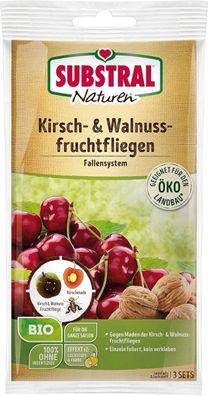 Substral Naturen Kirsch- & Wallnussfruchtfliegen Fallensystem BIO, 3 Stück