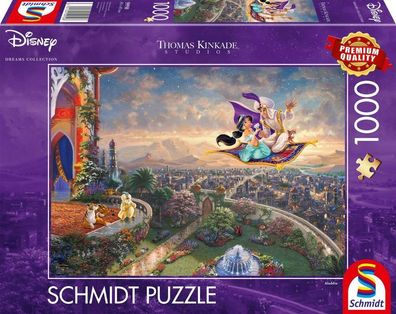 Thomas Kinkade Studios: Disney - Aladdin (1000 Teile) - Schmid