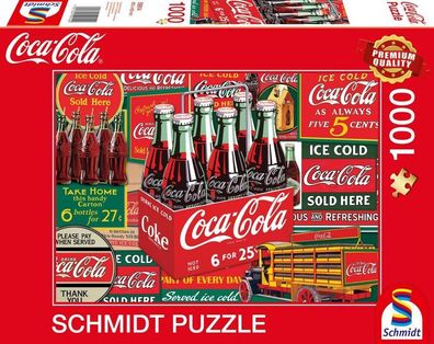 Schmidt Spiele Coca Cola - Klassiker, Puzzle (1000 Teile) - Sc