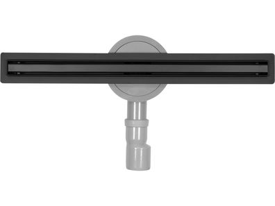 Duschrinne, Bodenablauf 50cm Slim Black