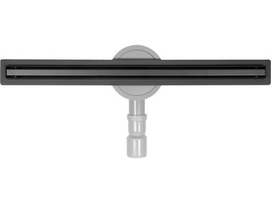 Duschrinne, Bodenablauf 60cm Slim Black