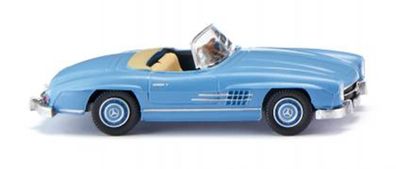 Wiking 023301 MB 300 SL Cabrio - hellblau, Spur H0 1/87 - NEU/OVP