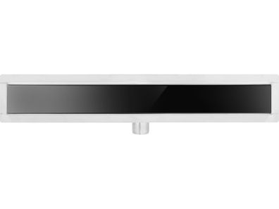 Duschrinne, Bodenablauf 80cm Black Glass