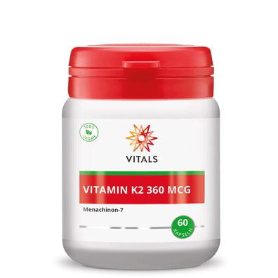 Vitamin K2 360 mcg, 60 Kapseln von Vitals