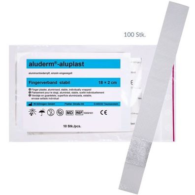 aluderm®-aluplast elastisch Fingerverband 18x2cm (100 Stk.)