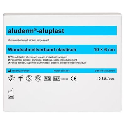 aluderm®-aluplast elastisch 10x6 cm (10 Stk.)