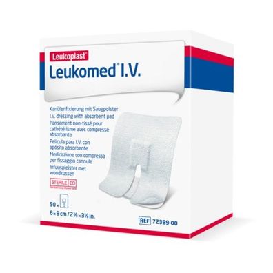 Leukomed IV 6x8cm weiß (50 Stk.)