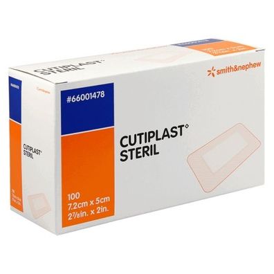 Wundauflage Cutiplast steril 7,2x5cm (100 Stk.)