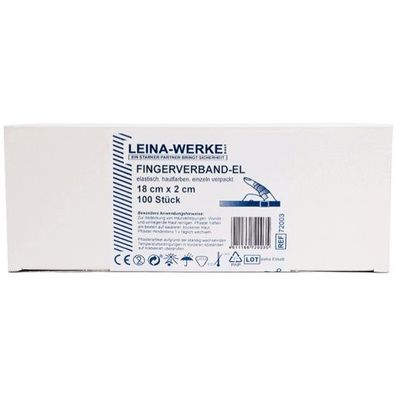 Fingerverband EL elastisch 18x2cm (100 Stk.)