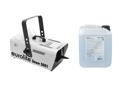 Eurolite Set Snow 5001 Schneemaschine + Schneefluid 5l