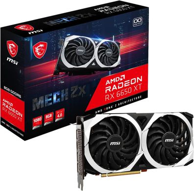 MSI Radeon RX 6650 XT MECH 2X 8G OC Gaming Grafikkarte