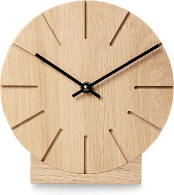 Natuhr Wanduhr / Tischuhr Boom Eiche Massivholz Quarzwerk 12NU1-11-1