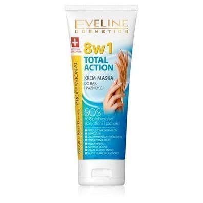 Eveline Cosmetics Hand- und Nagelpflege 8-in-1 Creme-Maske, Feuchtigkeitsspenden