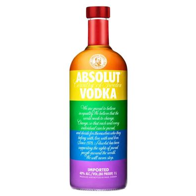 Absolut Vodka 1L Colors 2 - Limited Edition 2015 - Pride Design Sammler Wodka