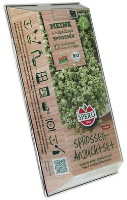 Sperli BIO Keimsprossen Kresse, Starter-Set, ideal für die Fensterbank