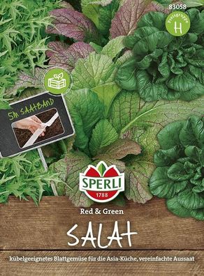 Sperli Salatmischung Asia Red & Green Mischung, würzig-frischer Geschmack