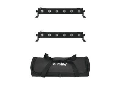 Eurolite Set 2x LED BAR-6 QCL RGBA + Soft-Bag