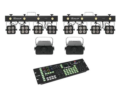 Eurolite 2xLED KLS-180 + 2x LED WF-40 + DMX LED Color Chief Controller