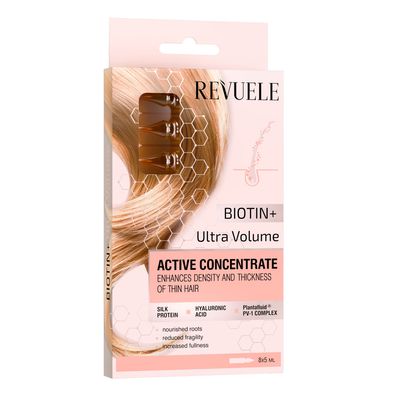 Revuele ACTIVE HAIR Concentrate Biotin + „ ltra Volume“ 8x5ml