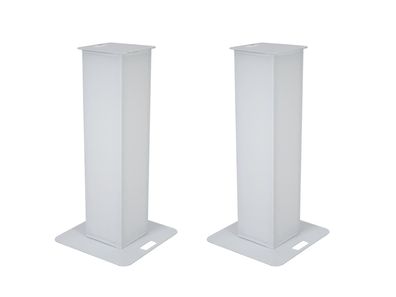 Eurolite 2x Stage Stand 100cm inkl. Cover und Tasche, weiß
