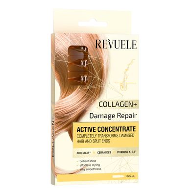 Revuele ACTIVE HAIR Concentrate Kollagen + Damage Repair 8x5ml