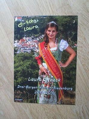 Riedenburger Dreiburgenkönigin 2015/2016 Laura Scheck - handsigniertes Autogramm!!!