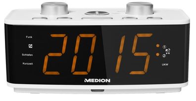 MEDION MD 44872 P66172 Funkuhrenradio Radio Wecker Radiowecker NEU schwarz oder weiß