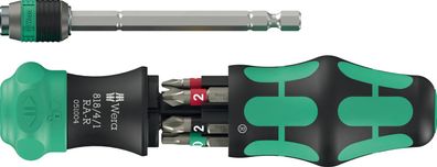 Wera Kraftform Kompakt 20 RA-R Ratschenschraubendreher mit Bits 6-tlg