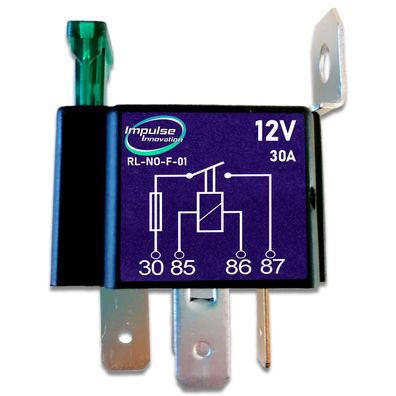 Mini Relais | 4-polig | Schließer (NO) | 12V | 30A | mit Sicherung