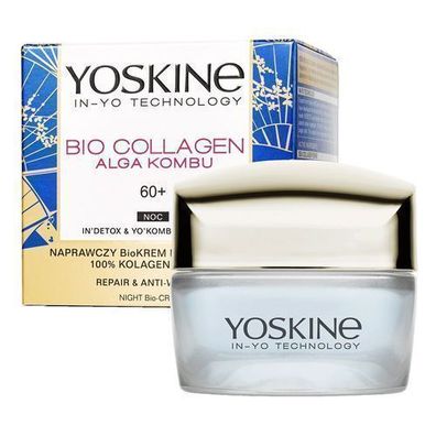 Yoskine Bio Kollagen Anti-Aging Nachtcreme 60 + , 50ml