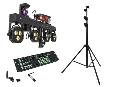Eurolite LED KLS Scan Next FX Kompakt-Lichtset+Controller+Stativ