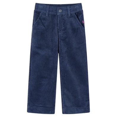 Kinderhose Cord Marineblau 104