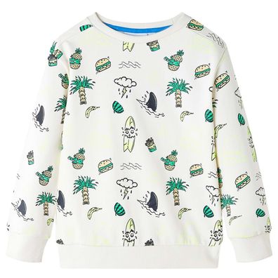 Kinder-Sweatshirt Helles Ecru 116