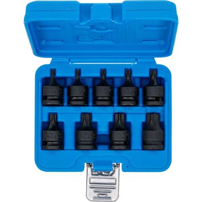 BGS Kraft-Bit-Einsatz-Satz T-Profil Torx T20 - T70 Antrieb 12,5 mm (1/2") 9-tlg