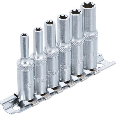 Steckschlüssel-Satz E Profil, SW E4 - E10, Antrieb (1/4"), 6-tlg. Außen Torx Nuss