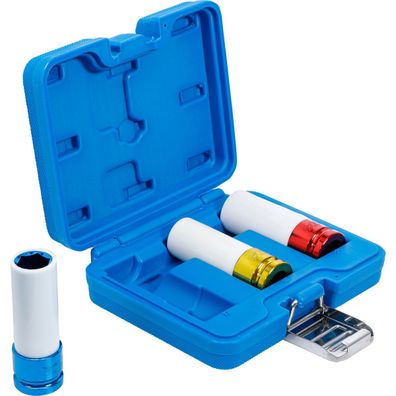 Kraft-Schoneinsatz-Satz Sechskant SW 17,19,21 mm, Antrieb (1/2"), 3-tlg