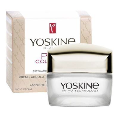 Yoskine Anti-Aging Nachtpflege fuer reife Haut 60+ - Gesichtscreme 50ml