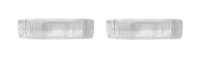 2x Lichtscheibe klar Blinker vorne Blinkleuchte Blinkerglas für VW Käfer 111953141A