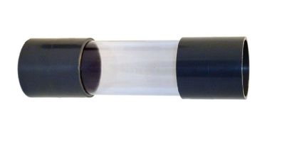 50 mm PVC Rohr transparent Schauglas Klebemuffen