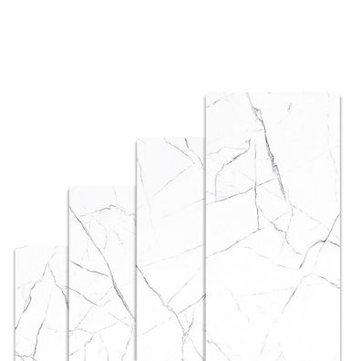 Belvit Statuario Weiß Fliese Matt 60x120 cm Marmoroptik rektifiziert innen außen