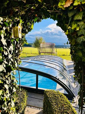 Poolüberdachung Elegant PROMO Pool schnelle Lieferzeiten! Vivapool