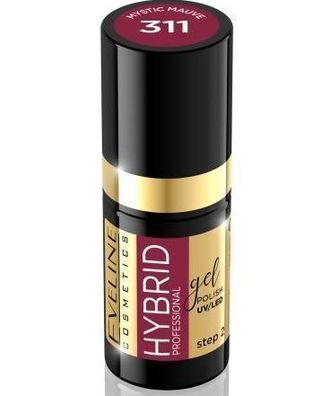 Eveline Hybrid Nagellack 311 Mystic Mauve 5ml - Professioneller Halt und Glanz