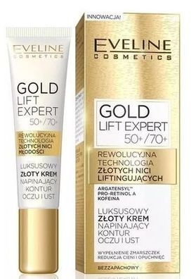 Gold Lift Anti-Aging Straffungscreme, 15ml - Intensive Pflege fuer reife Haut 50/70