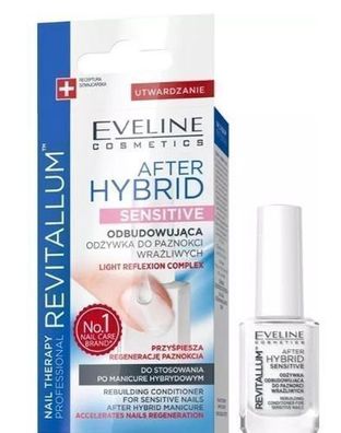 Eveline Sensitives Hybrid Nagelpflegelotion 12 ml: Intensive Pflege fuer empfindliche