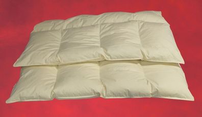 Betten Hofmann 4-Kammer Bettdecke Federbett Steppdecke Winterbett 30% Daunen 155x2