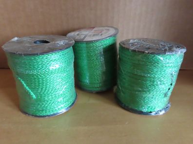 PP-Maurerschnur grün 2mm 50 m lang belastbar bis 30kg / 3St