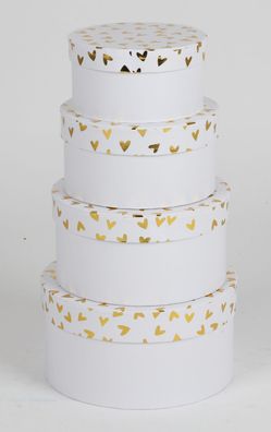 2x Box Set 4er Dekoration Aufbewahrung Ordnung Organizer Lagerung Deckel Kisten