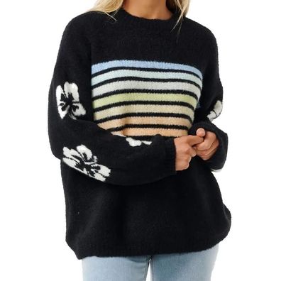 RIP CURL Women Pullover Hibiscus High Tide schwarz